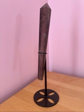 Smoky Quartz Point Crystal Tower - Dark Smoky Gray